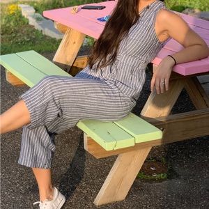 Striped jumpsuit